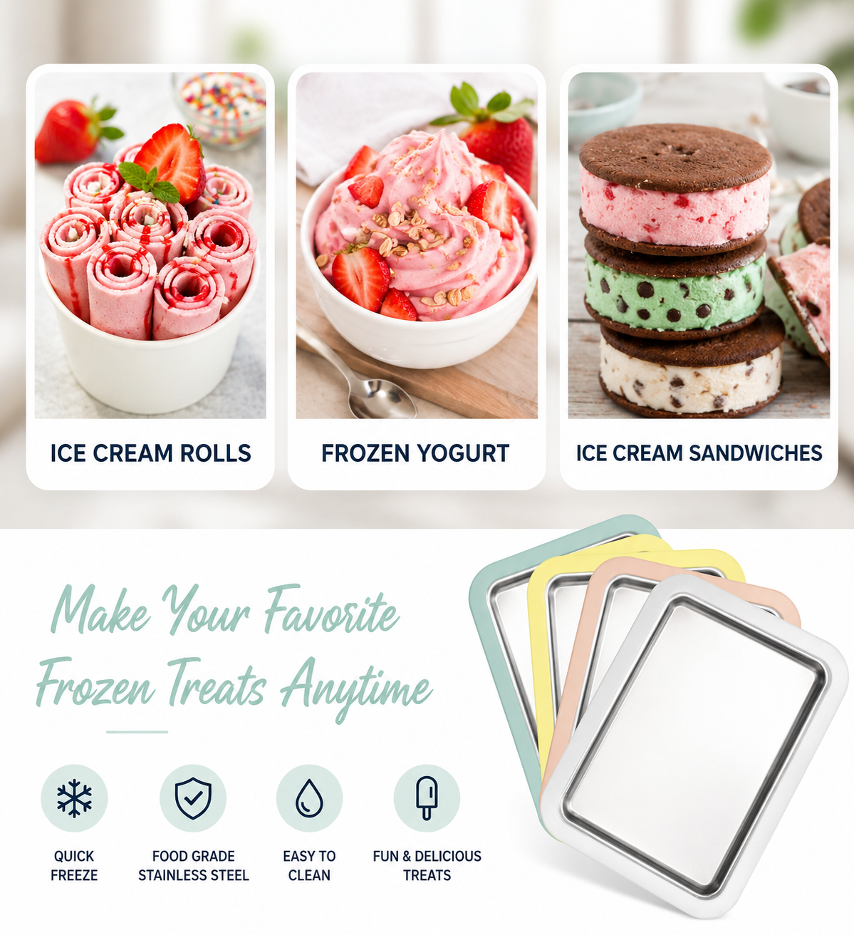 Multifunctional Rolled Ice Cream Maker