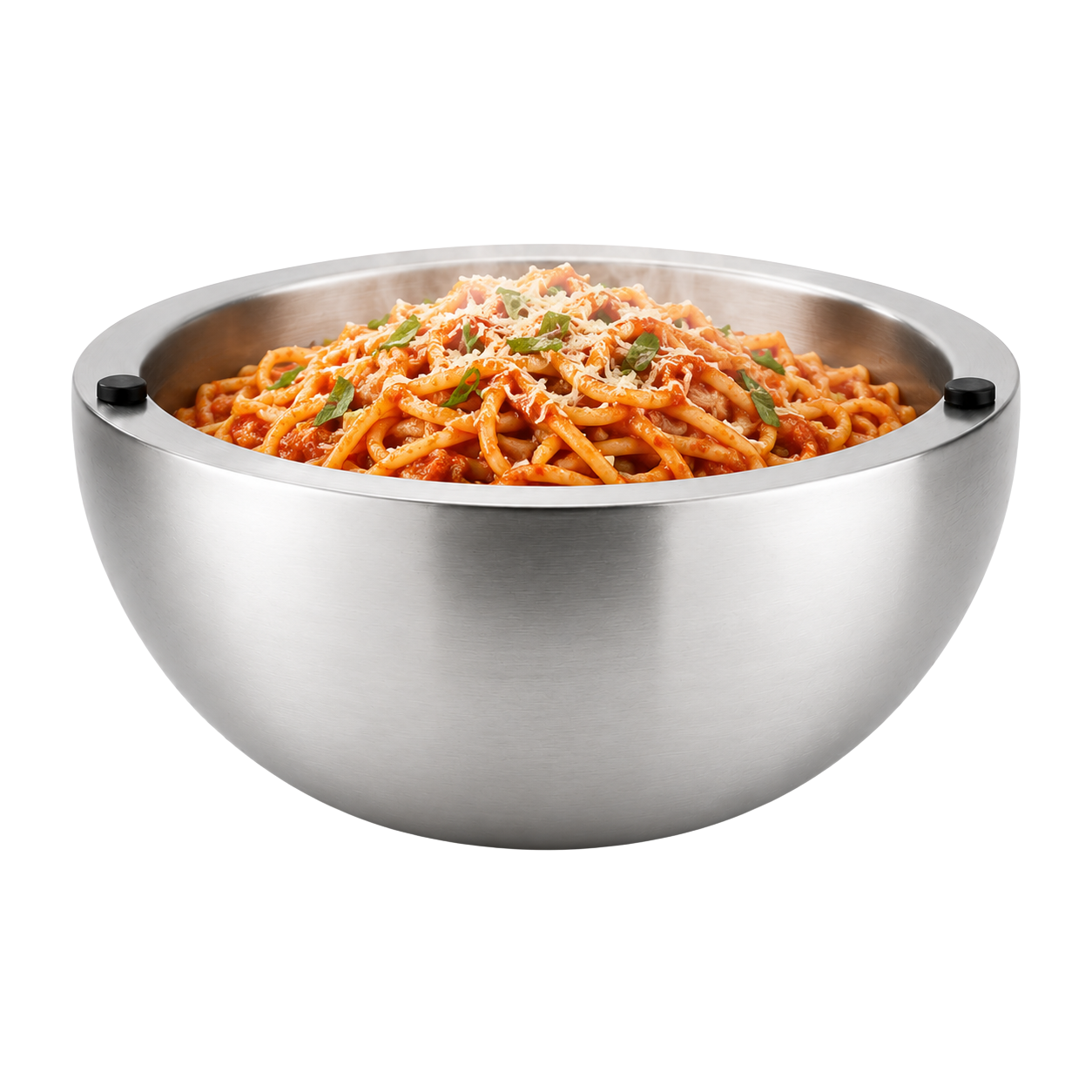 Double-Wall Stainless Steel Serving Bowl